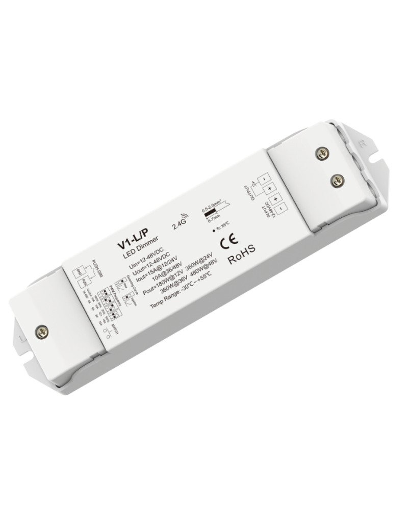CONTROLADOR TENSION CONSTANTE V1-L/P  12-48V PULSADOR & RF